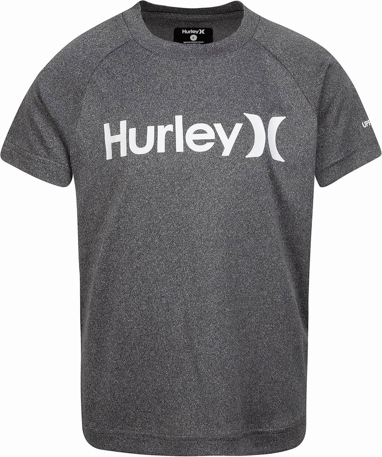 Hurley Boys' UPF 50  Rash Guard Swim Shirt