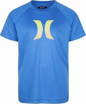 Hurley Boys' UPF 50  Rash Guard Swim Shirt