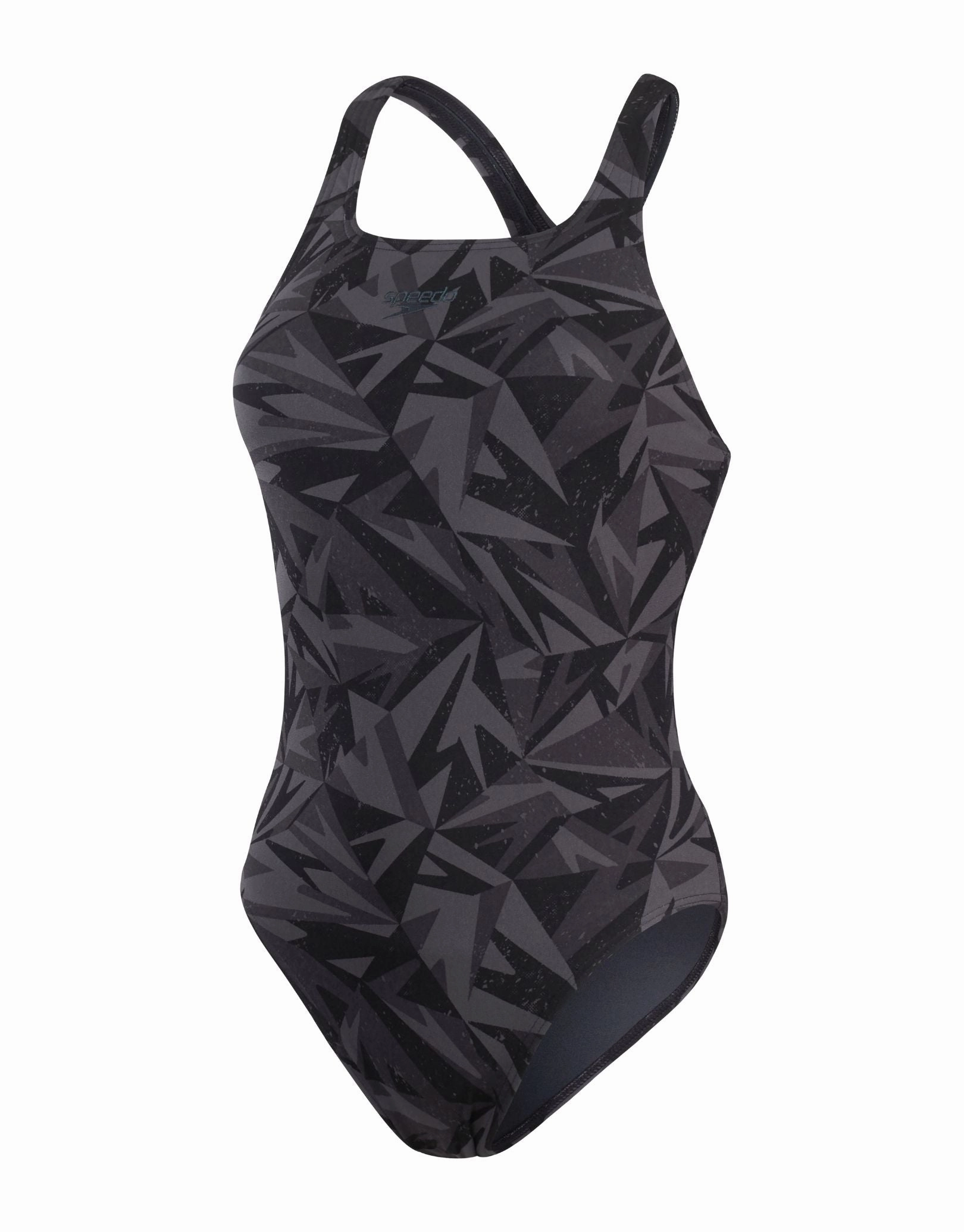 Hyperboom Allover Medalist Swimsuit - Black/Grey