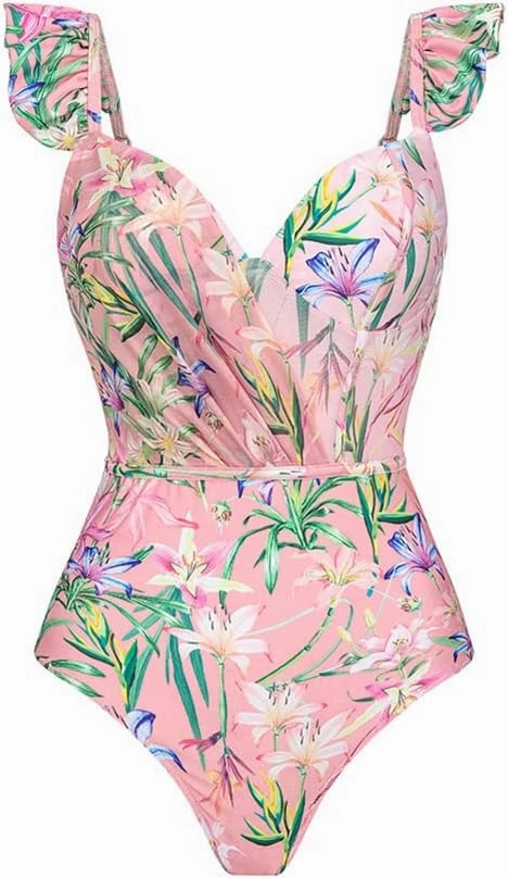 IBAKOM One Piece Swimsuit for Women with Matching Swim Long Skirt Sexy Push Up Bathing Suits Two Pieces Bikini Set