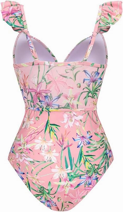 IBAKOM One Piece Swimsuit for Women with Matching Swim Long Skirt Sexy Push Up Bathing Suits Two Pieces Bikini Set
