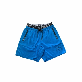 Iceberg blue Polyester Men Swim Men's Short