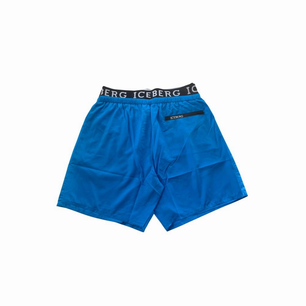 Iceberg blue Polyester Men Swim Men's Short