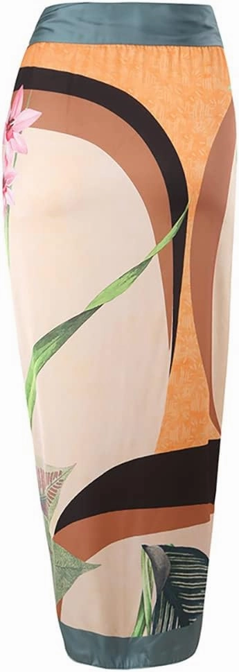 IDOPIP Women's One Piece Swimsuit with Beach Cover up Wrap Skirt Sarong Retro Floral Print Bikini Set Two Piece Bathing Suit