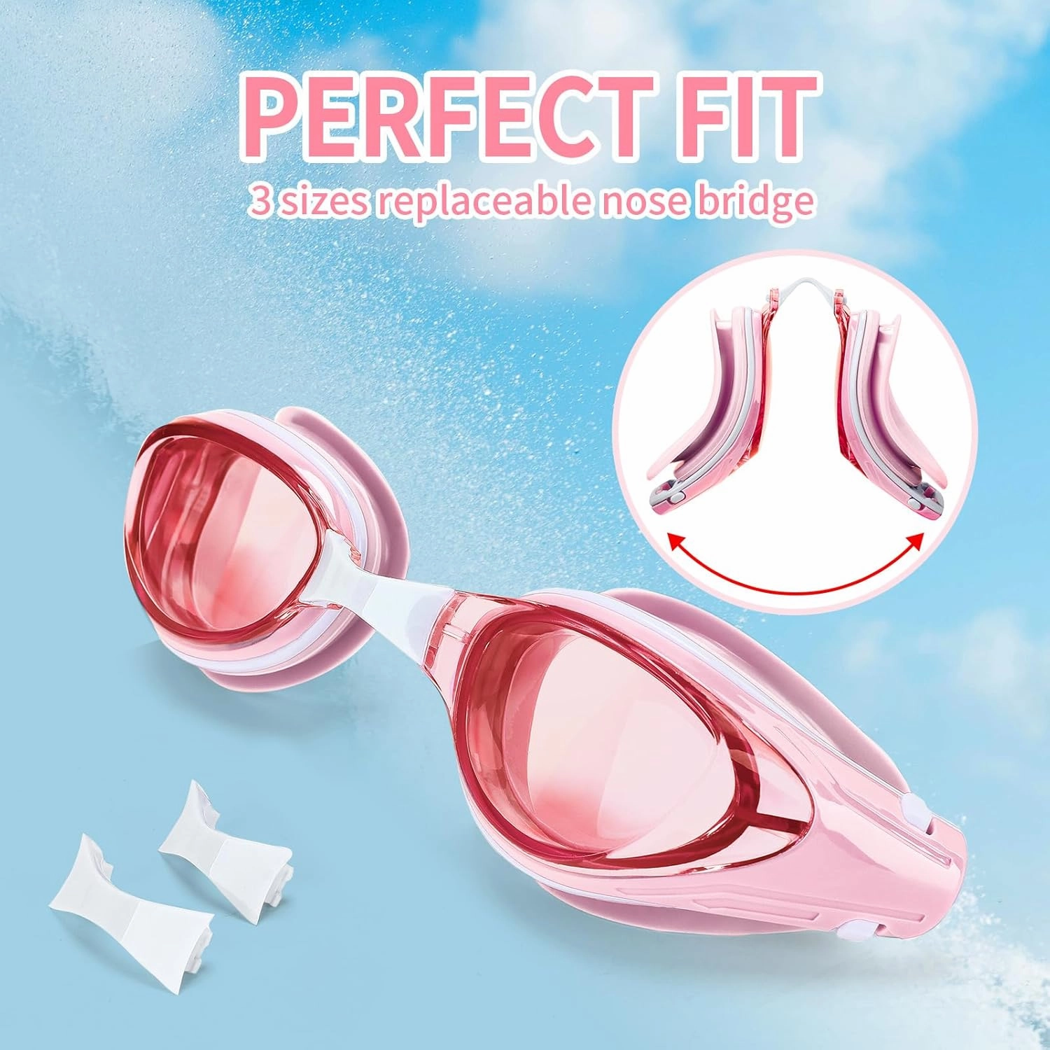 iGym Swim Goggles ShortSighted,Nearsighted Optical Swimming Goggles Anti-Fog UV Protection Adjustable Buckle For Women Men