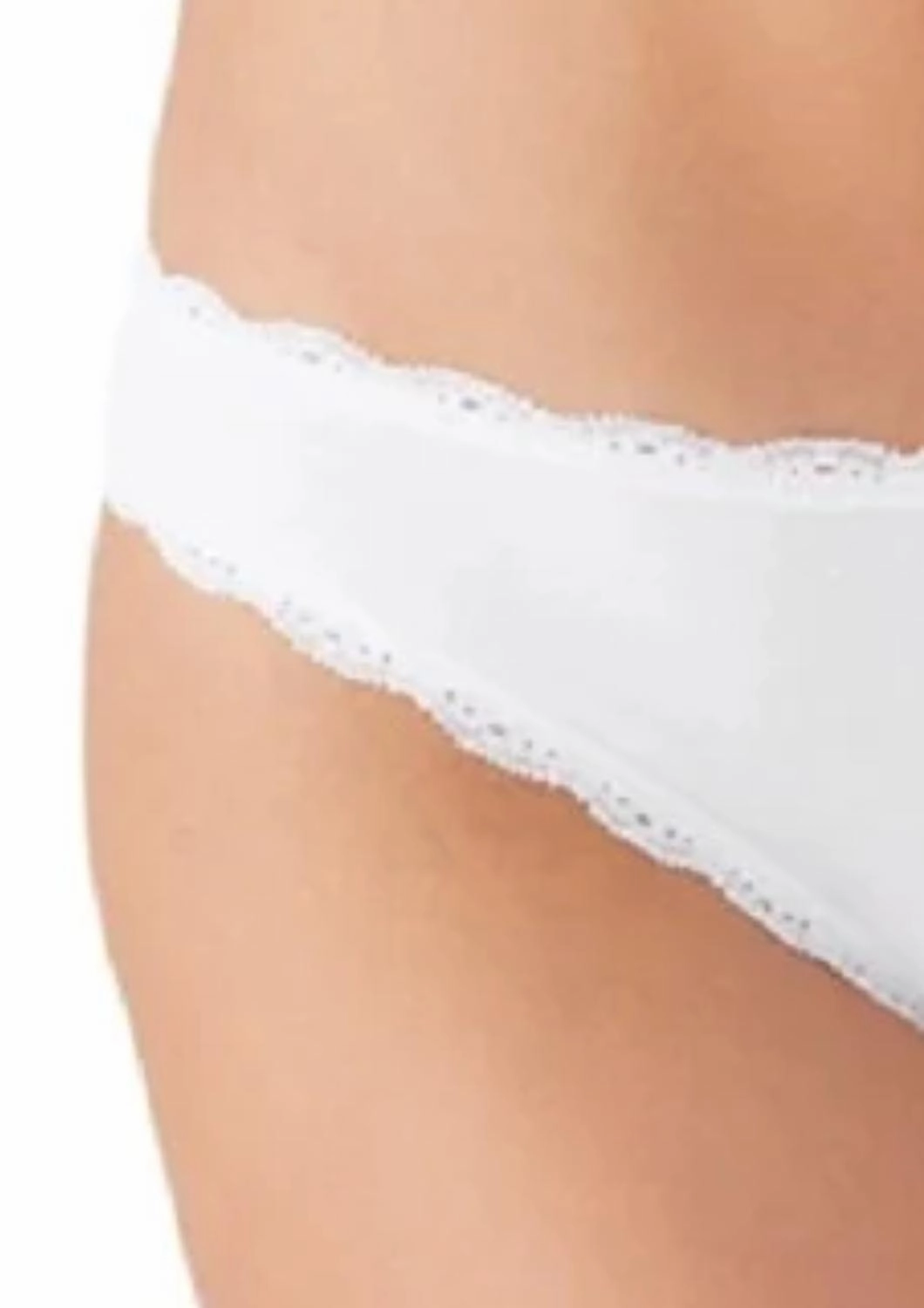 Inspired Eyelet Bikini Bottom In White
