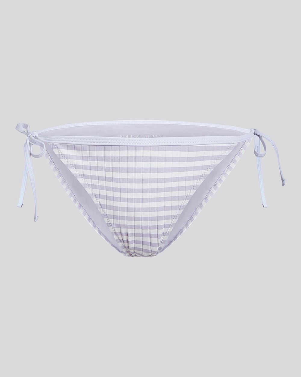 Iris Ribbed Bikini Bottom Lilac Stripe