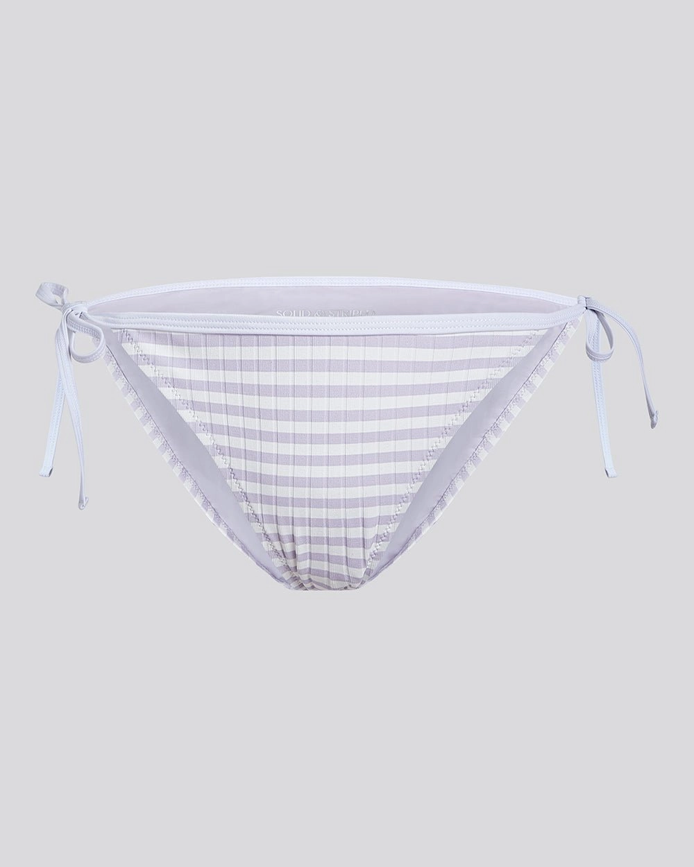 Iris Ribbed Bikini Bottom Lilac Stripe