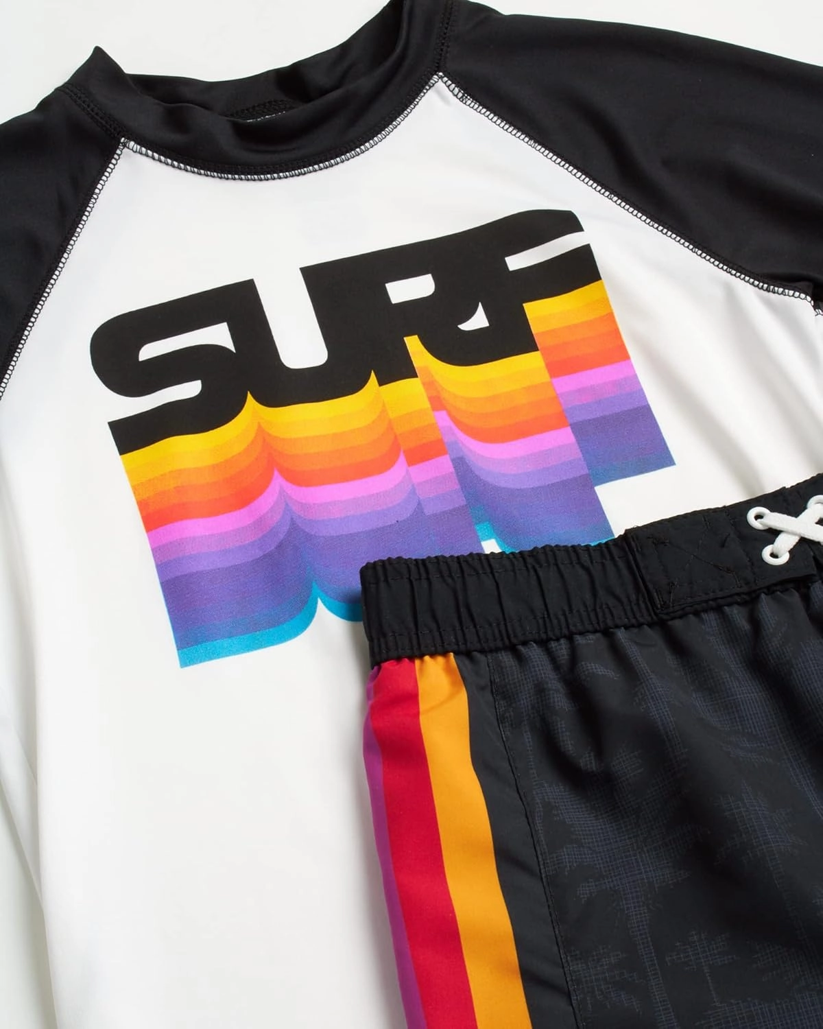 iXtreme Boys Rash Guard Set - 4 Piece UPF 50  Swim Shirt and Bathing Suit Trunks Rash Guard for Boys (Sizes: 12M-18)