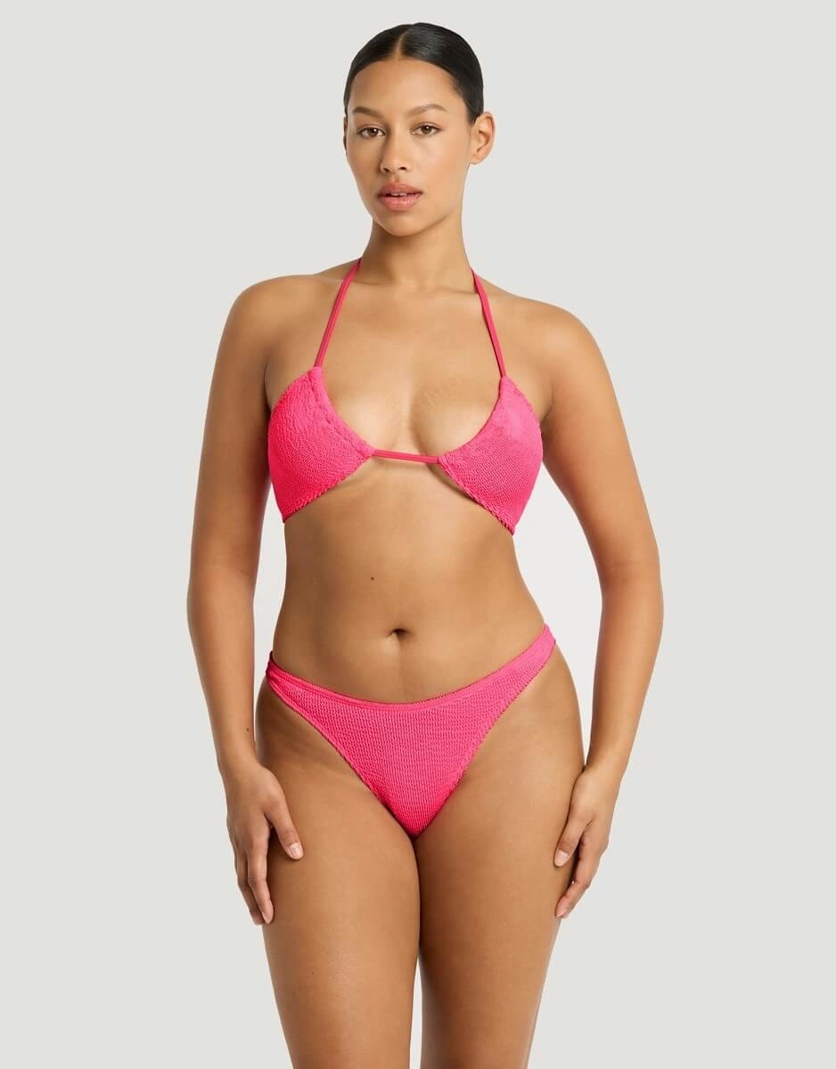 Jean Triangle Bikini Top Neon Azalea