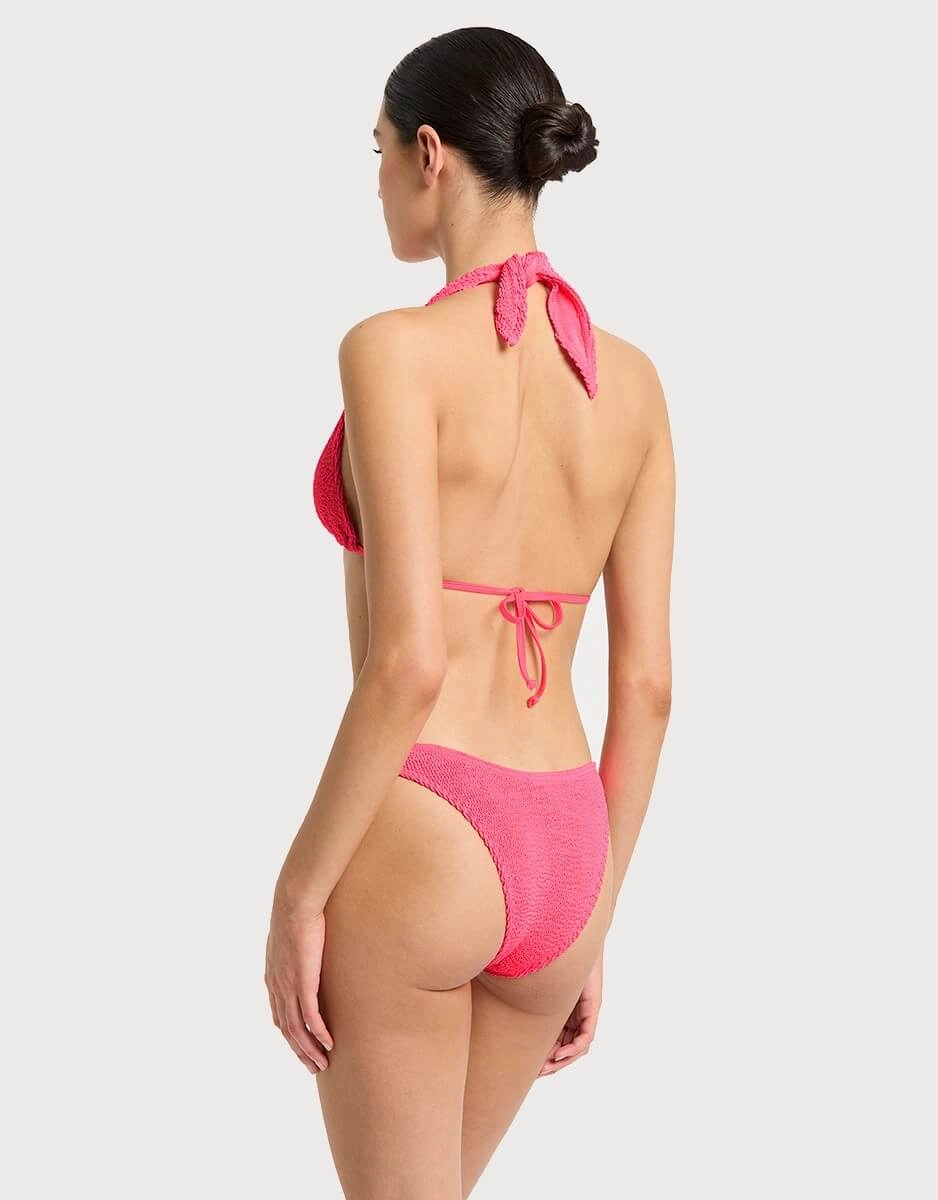 Jean Triangle Bikini Top Neon Azalea