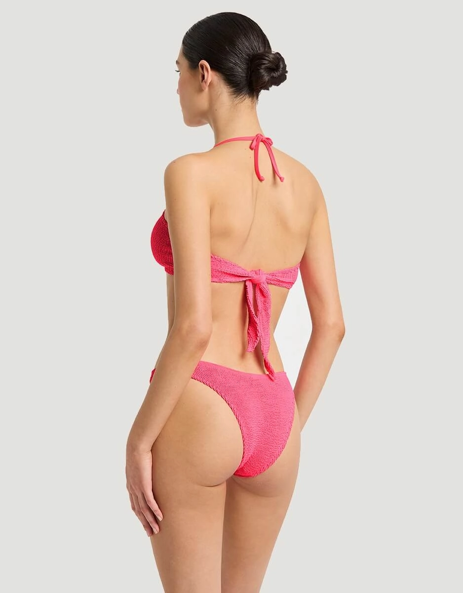Jean Triangle Bikini Top Neon Azalea