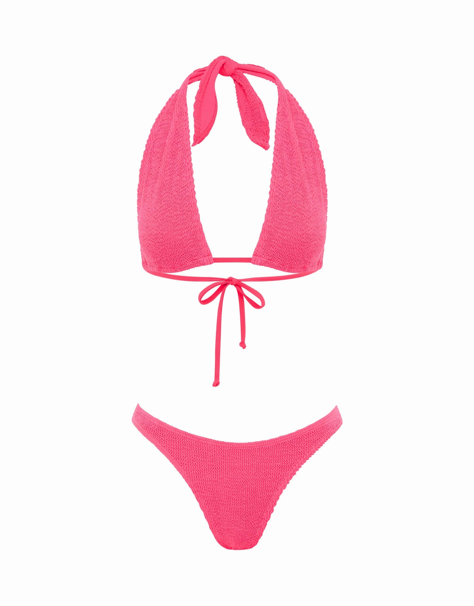 Jean Triangle Bikini Top Neon Azalea