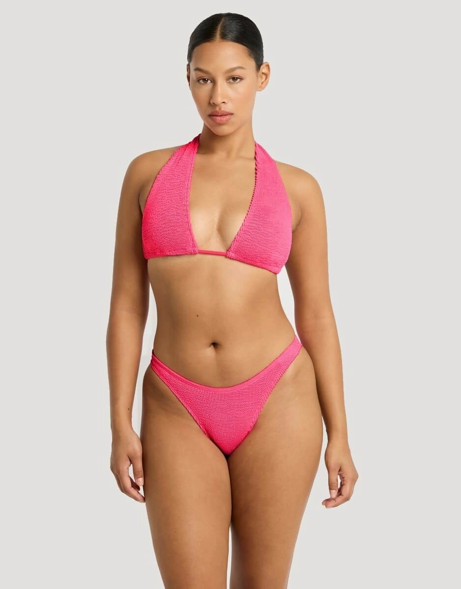 Jean Triangle Bikini Top Neon Azalea