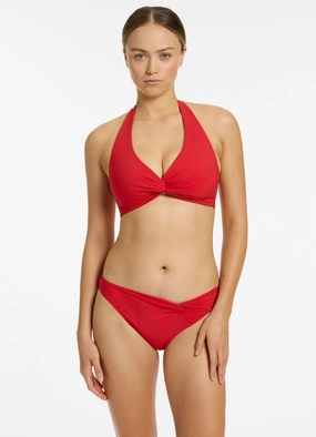 Jetset D-DD Twist Front Bikini Top - Rosso