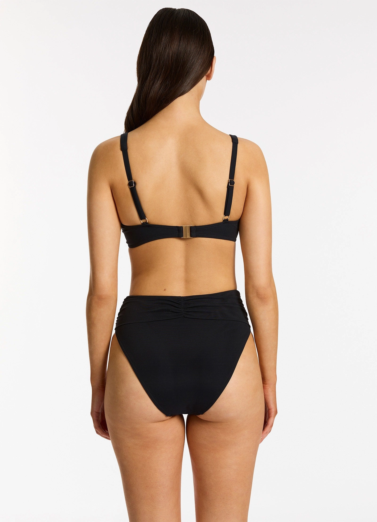 Jetset Lure Underwire Triangle Bikini Top - Black