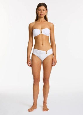 Jetset U Trim Mid Pant - White