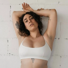 Julia Swim Top In Ivory