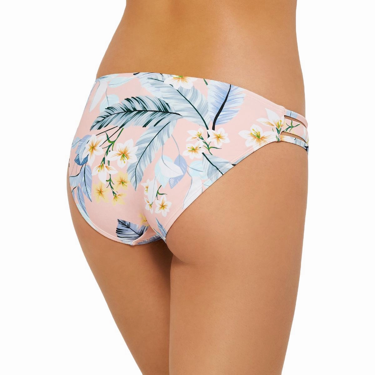 Juniors Womens Floral Strappy Swim Bottom Separates