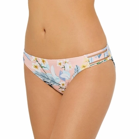 Juniors Womens Floral Strappy Swim Bottom Separates