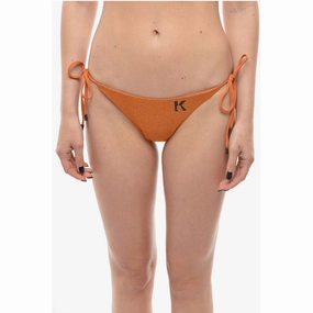 Karl Lagerfeld Lurex Tie-Side Bikini Women's Bottom