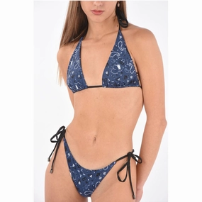 Karl Lagerfeld printed triangle bikini Women's top