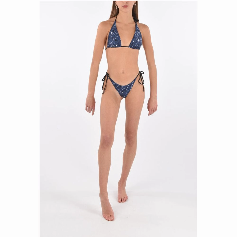 Karl Lagerfeld printed triangle bikini Women's top