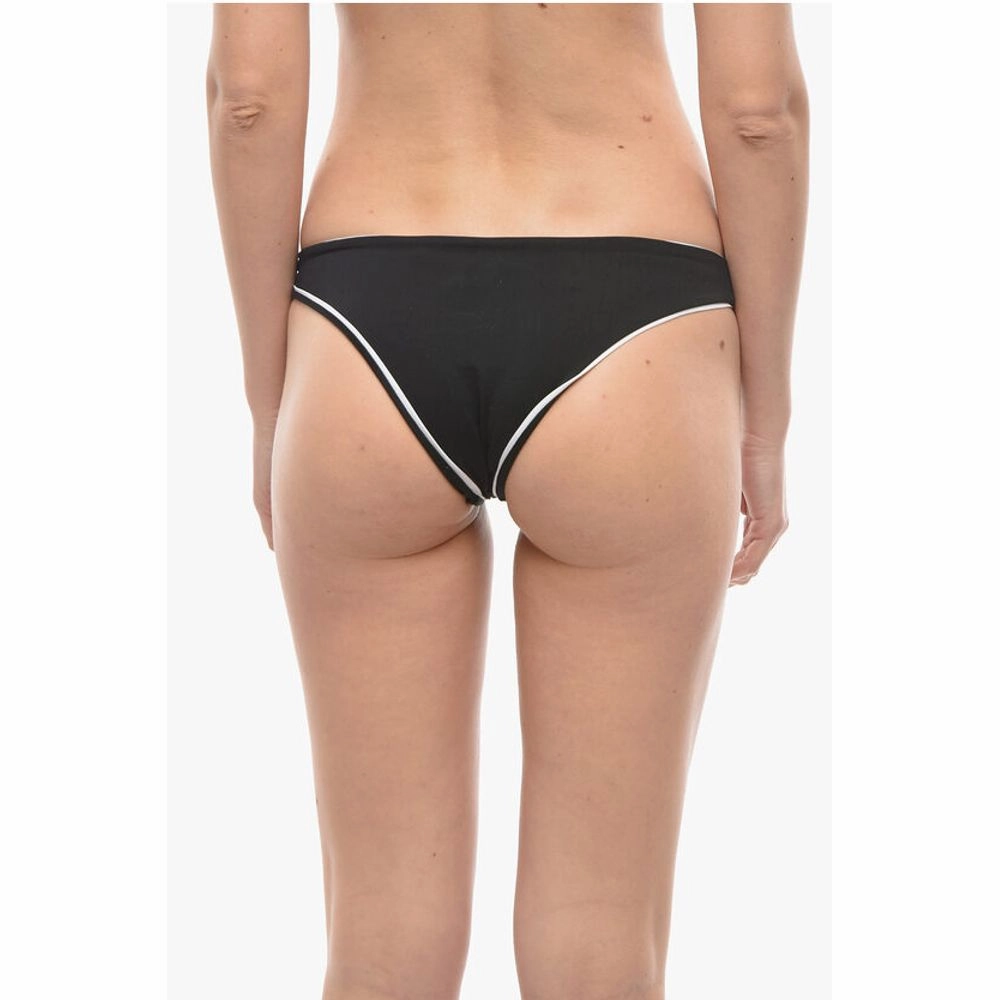 Karl Lagerfeld Solid Color Bikini Bottom with Contrasting Women's Edge
