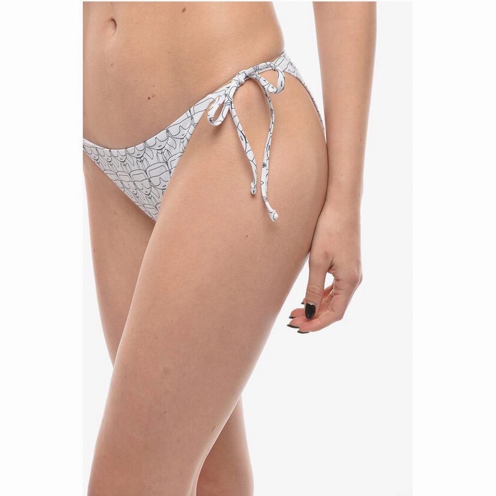 Karl Lagerfeld Tie-Side Bottom Bikini with Iconic Women's Print
