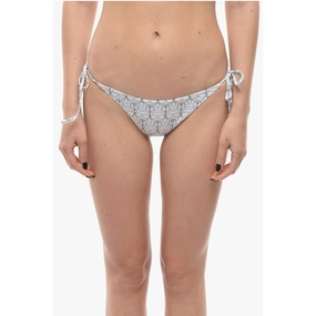 Karl Lagerfeld Tie-Side Bottom Bikini with Iconic Women's Print