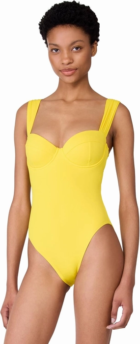 kate spade new york Women's Solid Underwire One Piece Swimsuit