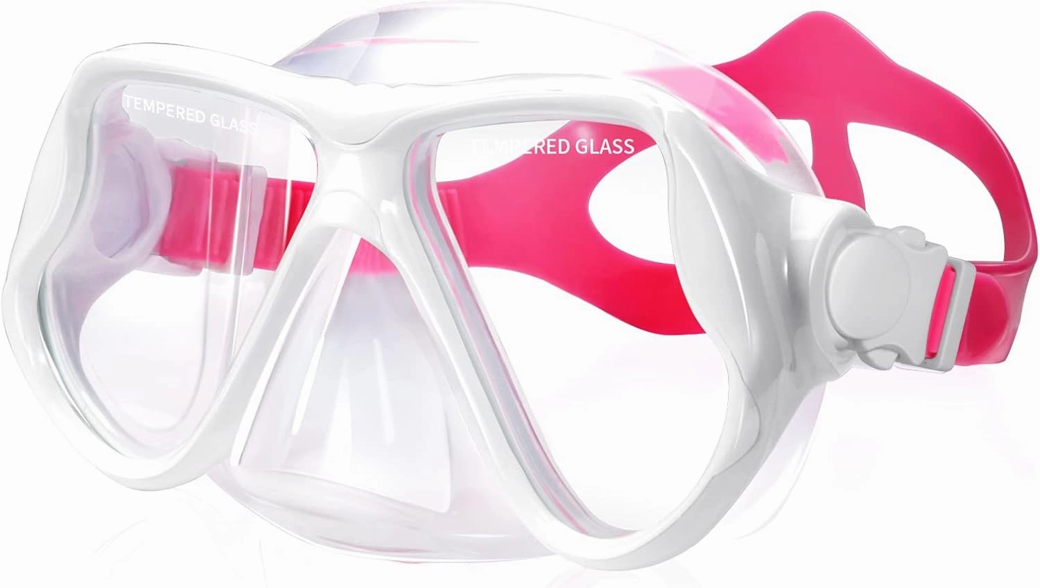 Keary Swimming Goggles Snorkel Diving Mask for Adult Men Women Youth, Anti-Fog 180Clear View Swim Goggles with Nose Cover