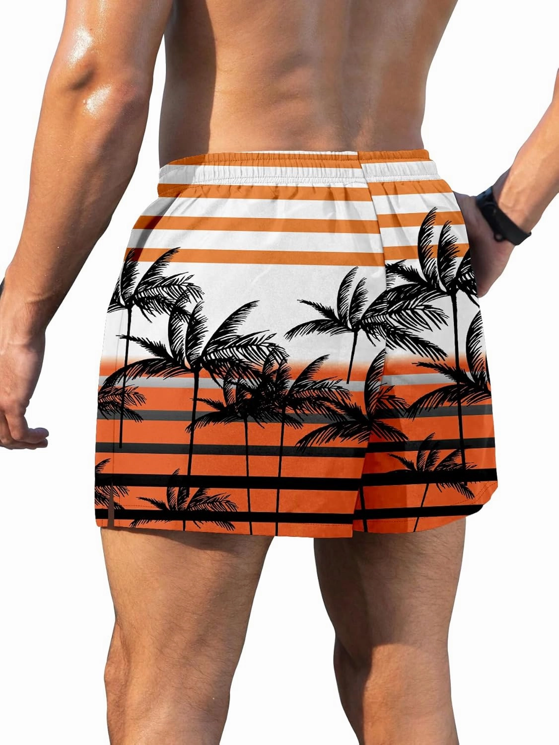 Keevoom Mens Swim Trunks Compression Liner Swim Shorts Swimwear Quick Dry Swimsuit Bathing Suits Board Shorts with Pockets