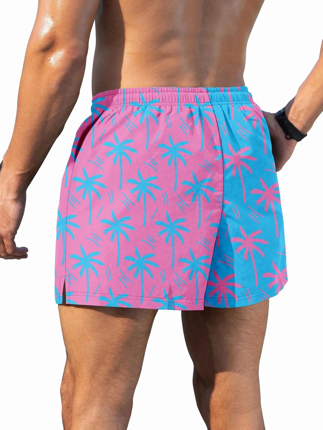 Keevoom Mens Swim Trunks Compression Liner Swim Shorts Swimwear Quick Dry Swimsuit Bathing Suits Board Shorts with Pockets