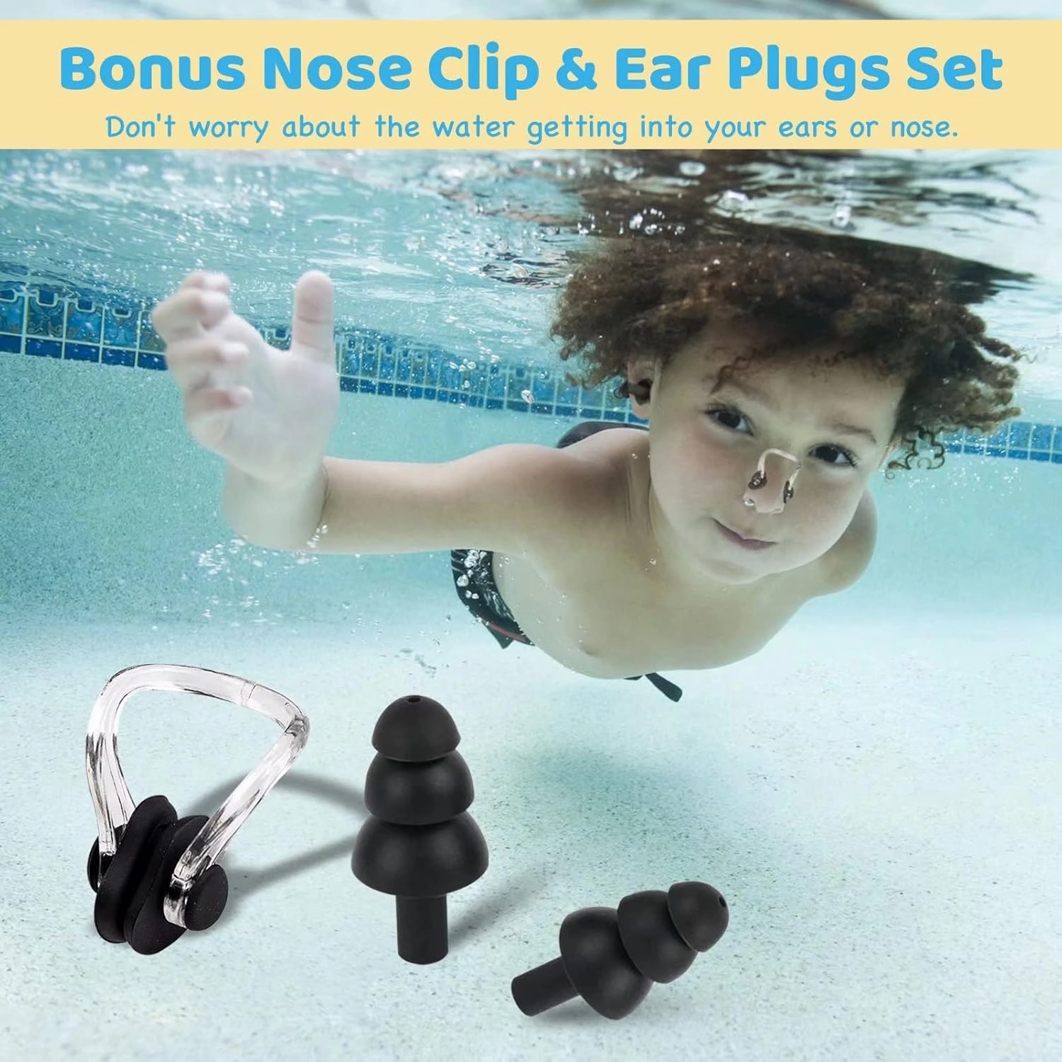 Kids Extra Large Swim Cap for Long Hair, Waterproof Silicone Swimming Caps for Boys Girls Children Youth Teen, Large Swim Hat for Long Thick Curly Hair & Dreadlocks Braids Weaves Afro Hair