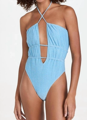 Knit Marta One Piece Swimsuit In Blue