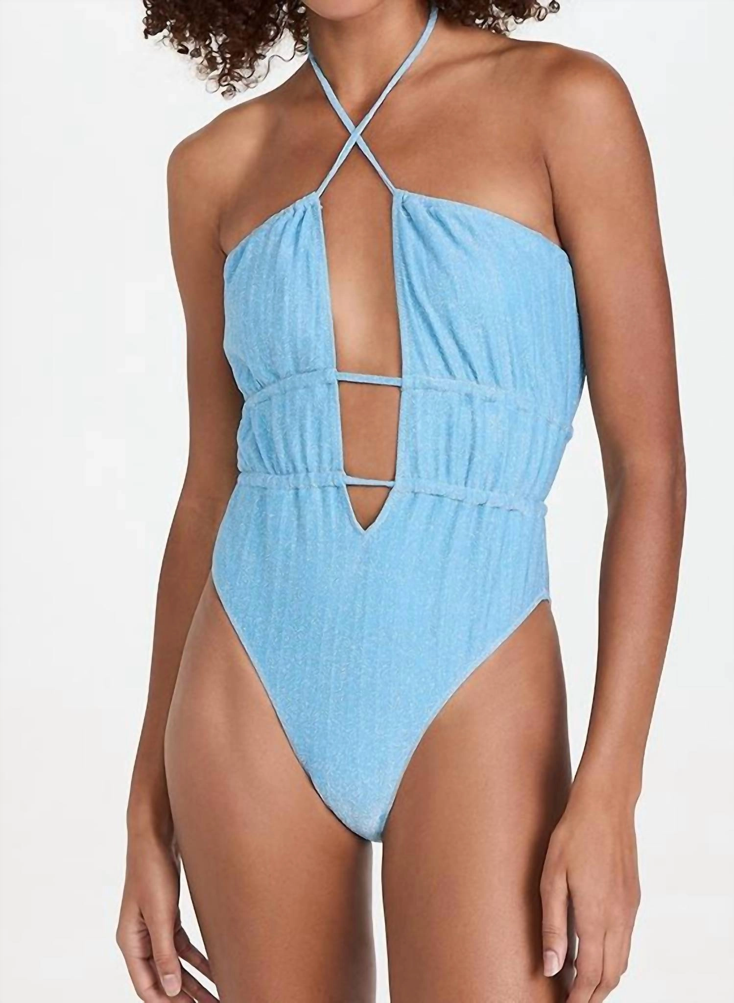 Knit Marta One Piece Swimsuit In Blue