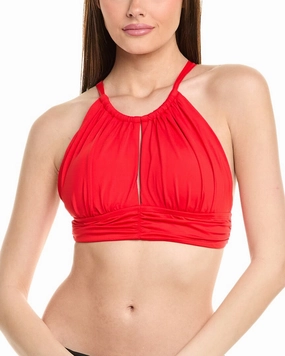 La Blanca High Neck Midline Top