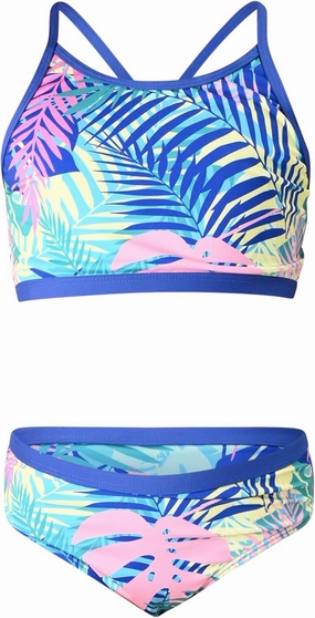 Lands' End Girls' Swimwear UPF 50 Bikini Top and Bottom Swim Set (XS-XL)