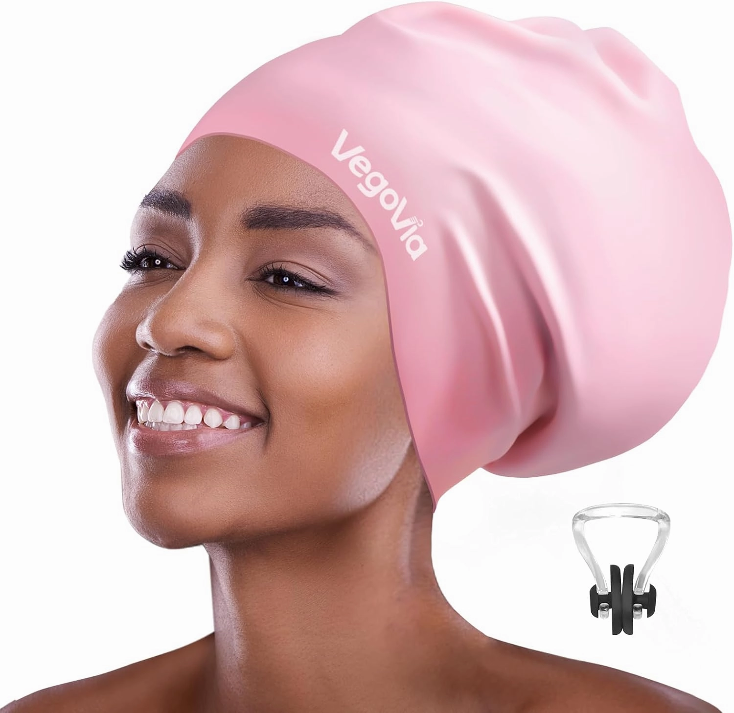 Large Swim Cap for Braids and Dreadlocks, Waterproof Silicone Swimming Cap for Women Men Adult Long Hair to Keep Hair Dry