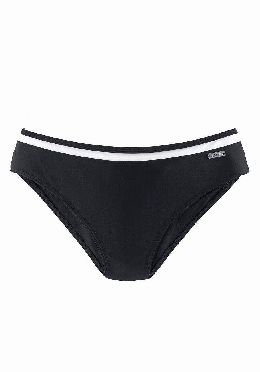LASCANA Women's Mid Rise Bikini Bottom