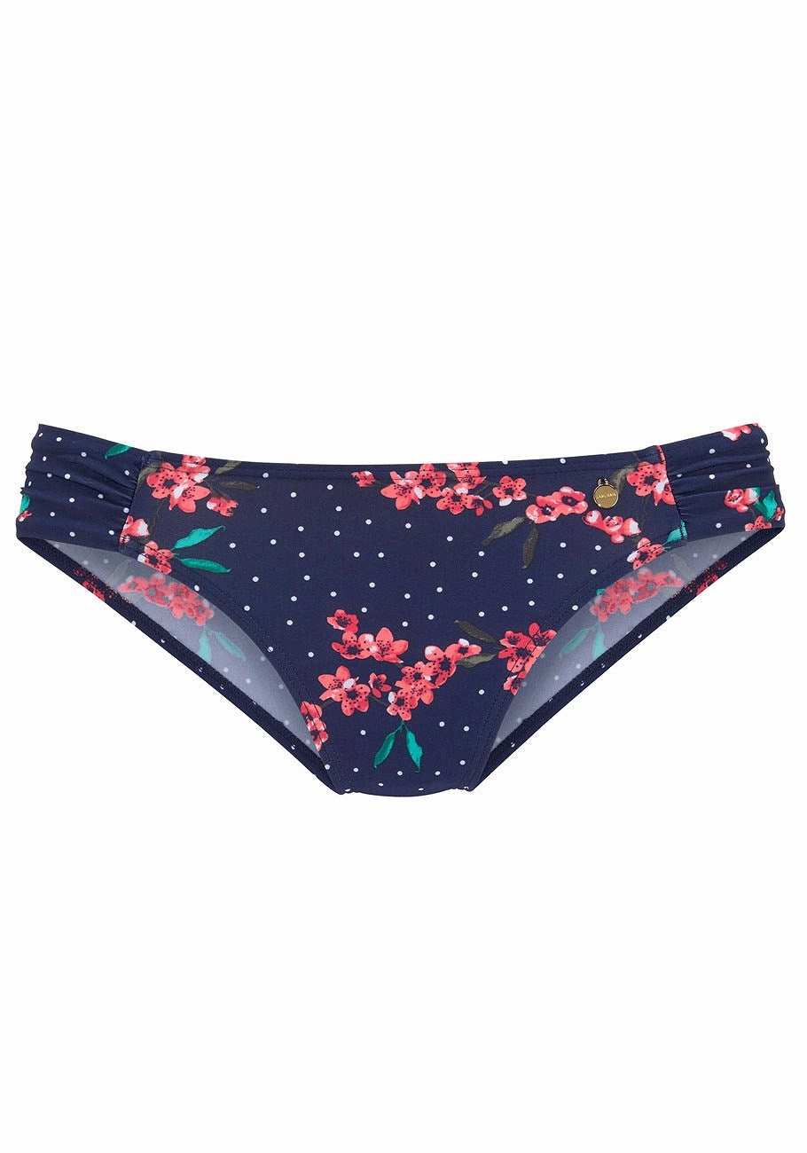 LASCANA Women's Print Classic Bikini Swim Bottom