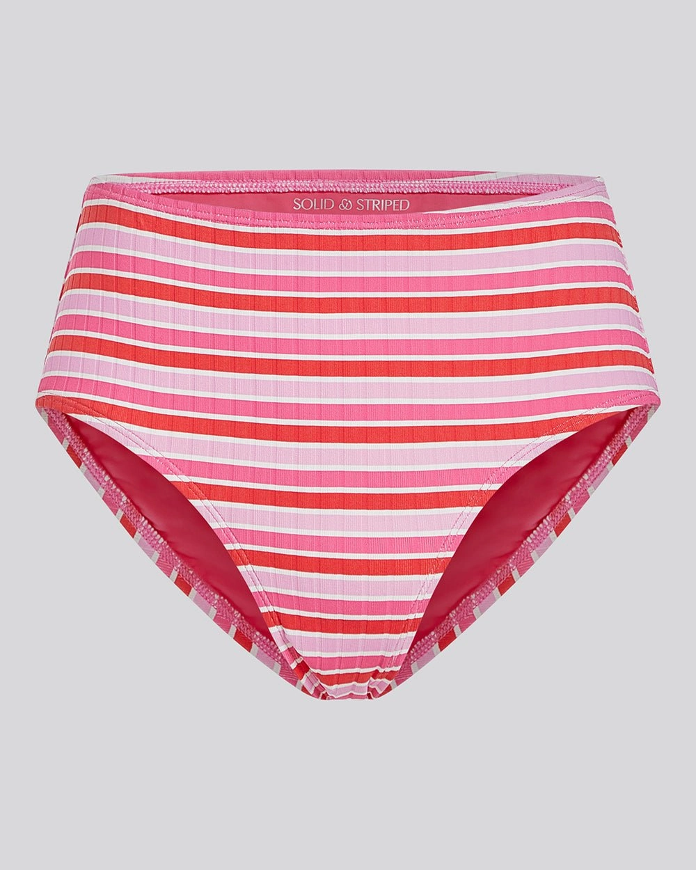 Lilo Ribbed Bikini Bottom Pink Multi Stripe