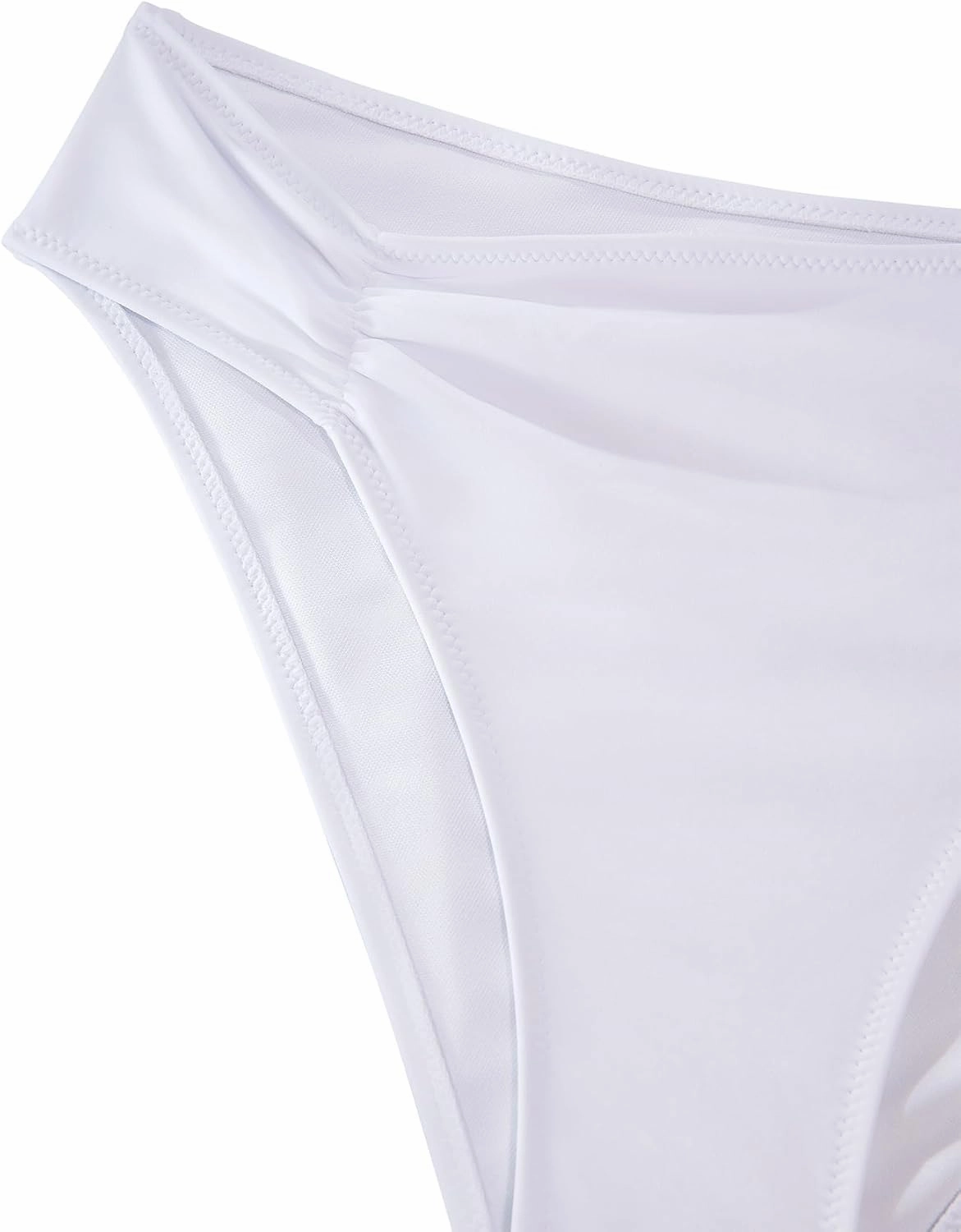 Lilosy Sexy Knotted Ruched High Cut Leg One Piece Swimsuit