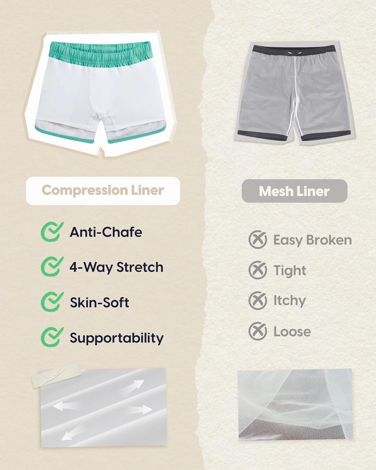 maamgic Boys Swim Trunks with Compression Liner Vintage Swim Shorts Toddler Swimsuit