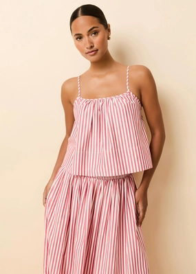 Maayan Top Washed Red / Optic White Stripe