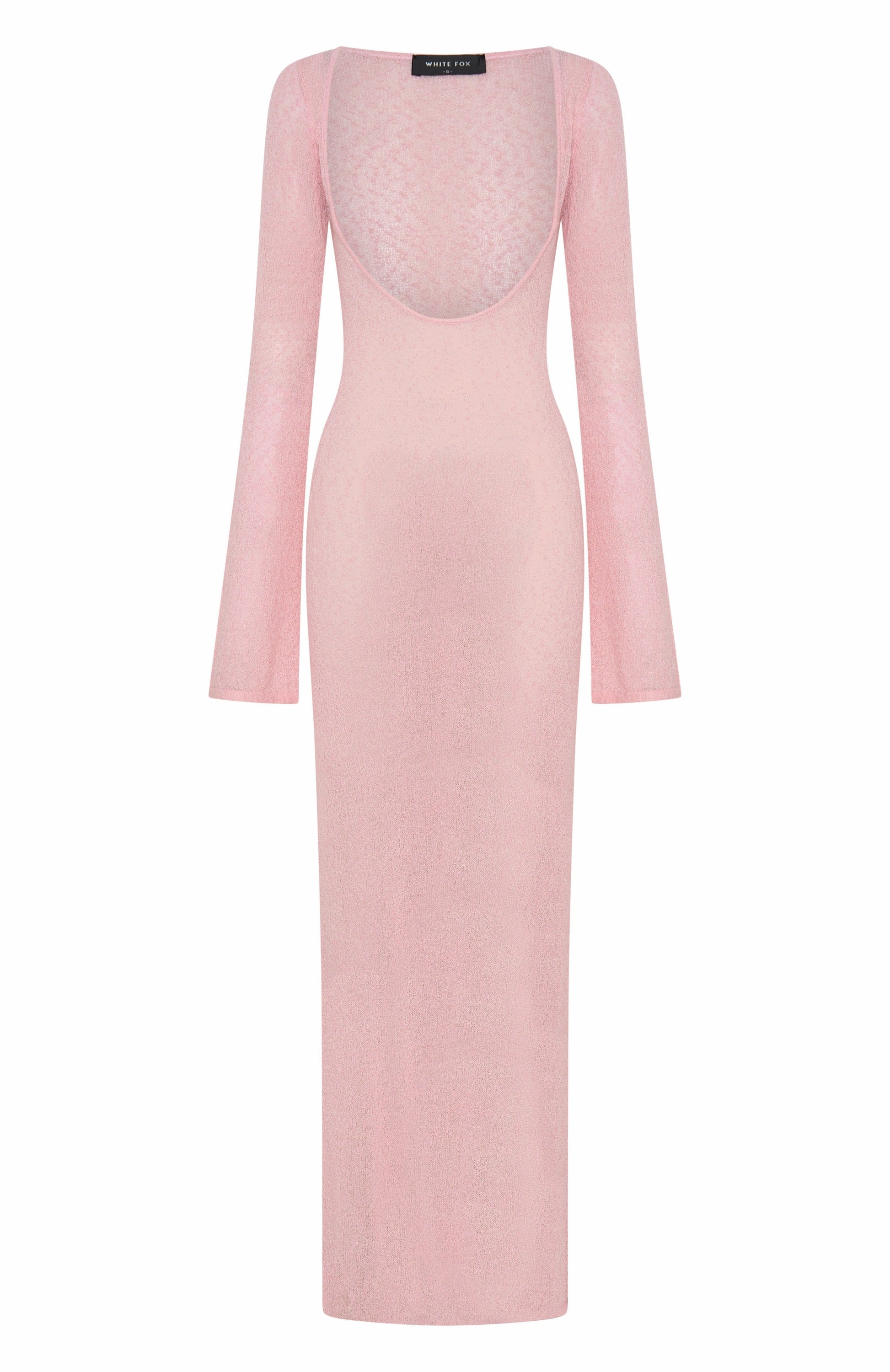 Malta Mermaids Long Sleeve Maxi Dress Blush Pink