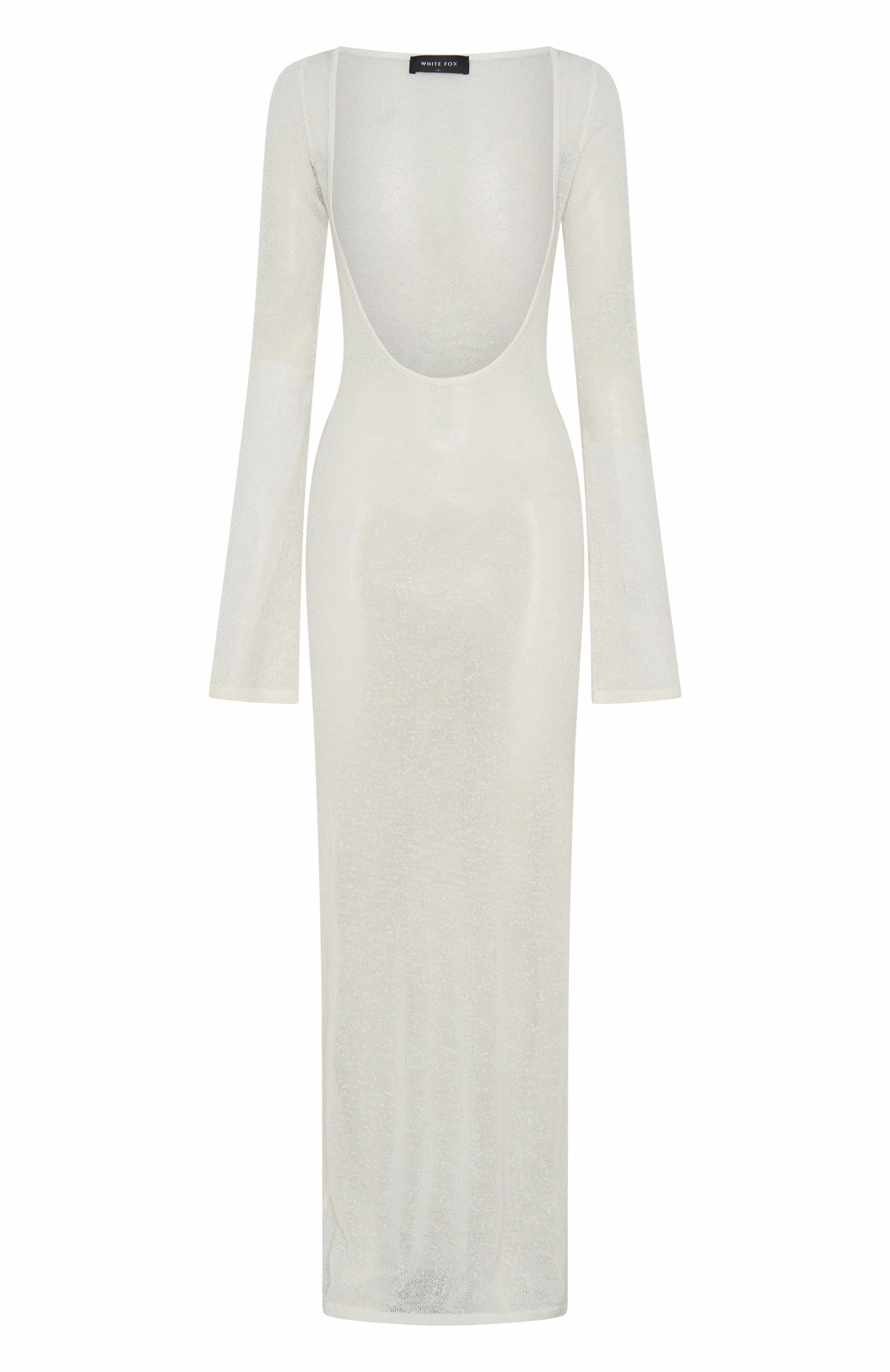 Malta Mermaids Long Sleeve Maxi Dress White