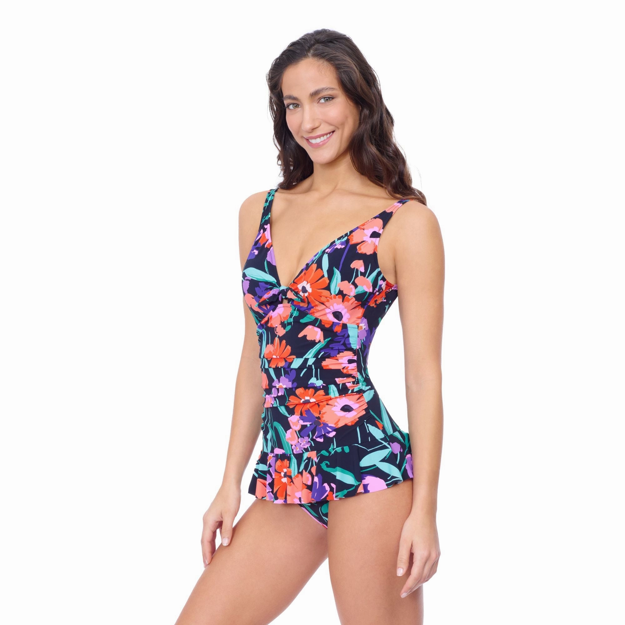 Marguerite V Neck Swimdress