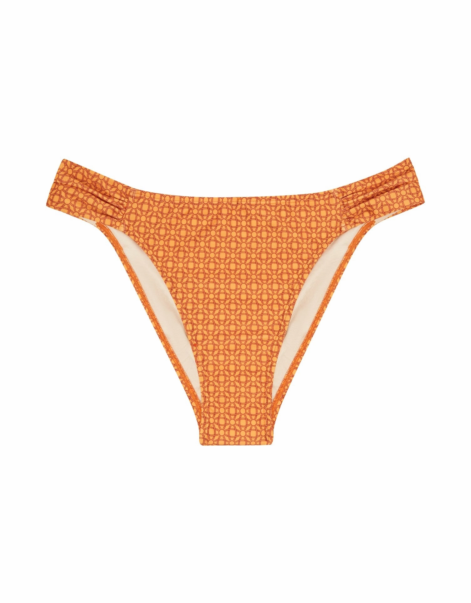 Marigold Ruched High Line Bikini Bottom